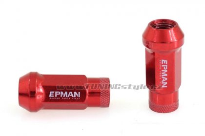 Kolové racing matice (štefty) EPMAN JDM M12x1.5 Red