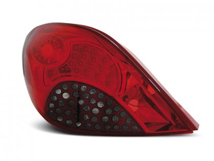 Zadní světla LED - Peugeot 207 červená