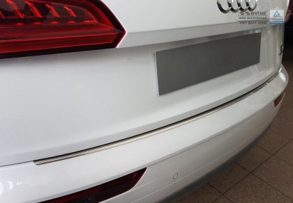 Nerezová ochranná lišta zadního nárazníku Audi SQ5 II se záhybem 2016-