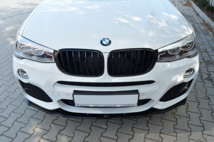 Spojler pod nárazník lipa BMW X4 F26 M-Pack černý lesklý plast