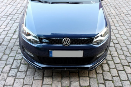 Spojler pod nárazník lipa Volkswagen Polo 5 černý lesklý plast