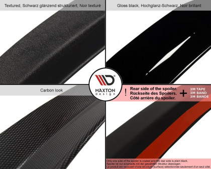 Prodloužení spojleru Maxton N.1 Honda Civic IX Type R černý lesklý plast