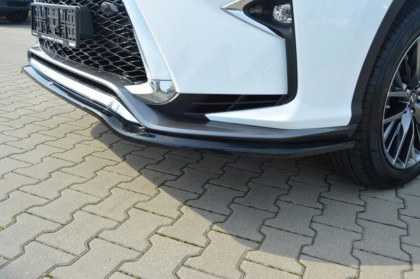Spojler pod nárazník lipa V.1 Lexus RX Mk4 F-Sport černý lesklý plast
