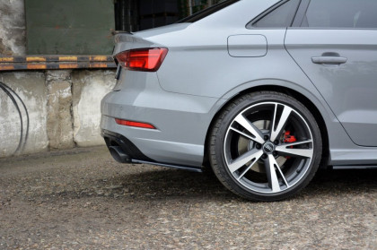 Splittery zadní boční Audi RS3 8V FL Sedan 17- carbon look