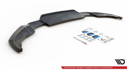 Spoiler zadního nárazníku Peugeot 2008 Mk2 se žebry černý lesklý plast