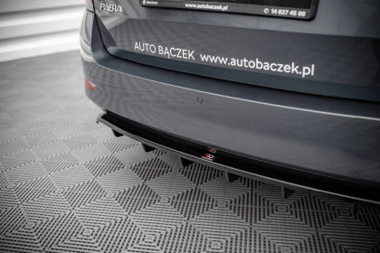 Spoiler zadního nárazníku Škoda Fabia Combi Mk3 Facelift černý lesk