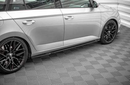 Prahové lišty Škoda Fabia Mk3 černý lesk