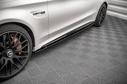 Prahové lišty V.1 Mercedes-AMG C 63AMG Coupe C205 Facelift carbon look