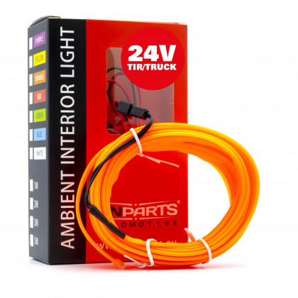 EPAL5M ORANGE LED světlovodný pásek 5m (oranžový) 24V
