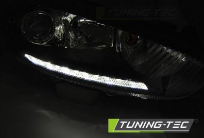Přední světla s LED denními světly Ford Fiesta MK7 13- černá