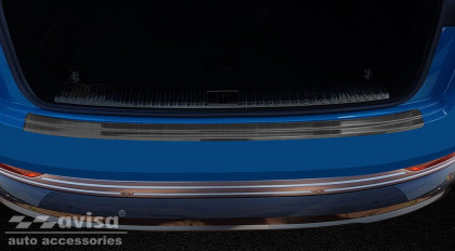 Nerezová ochranná lišta zadního nárazníku Audi E-Tron 2019- černá