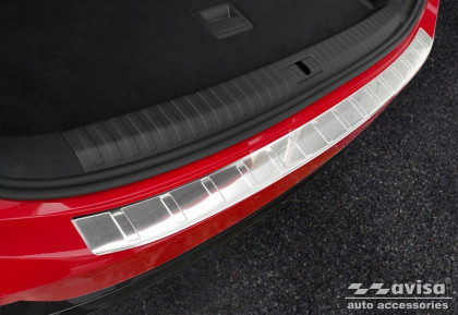 Nerezová ochranná lišta zadního nárazníku Audi Q3 II Sportback 2019- stříbrná