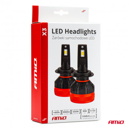 LED žárovky hlavního svícení X3 Series H4 AMiO