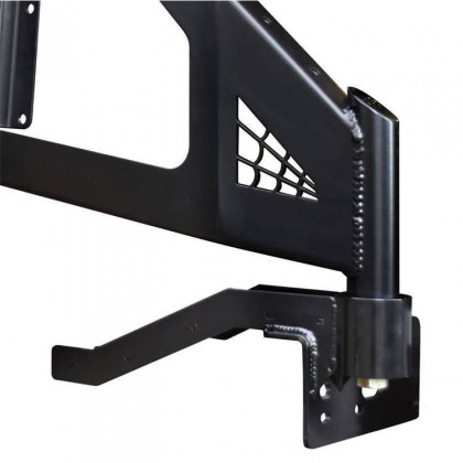 Frame mounted tire carrier with camera bracket Poison Spyder