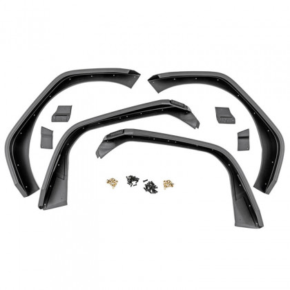 Front and rear fender flares Rough Country LED Flat