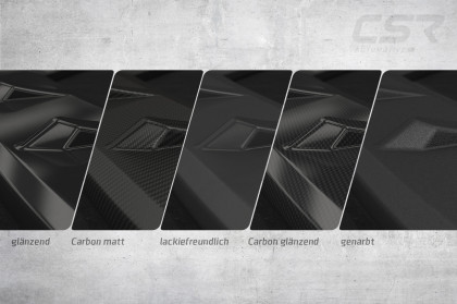 Spoiler pod přední nárazník CSR CUP pro Audi TT FV/8S S-Line / TTS FV/8S - carbon look matný