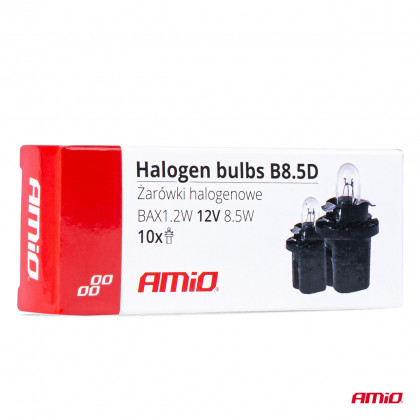 Halogenové žárovky B8.5D 12V 8.5W BAX1.2W white 10ks