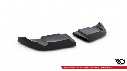 Splittery zadní boční Chevrolet Corvette C6 černý lesklý plast