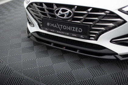 Spojler pod nárazník lipa V.2 Hyundai I30 Mk3 Facelift černý lesklý plast