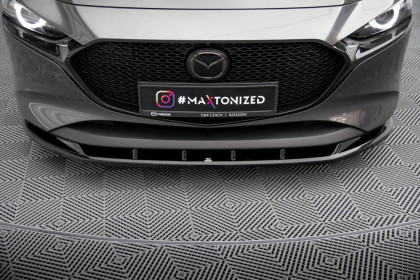 Spojler pod nárazník lipa Mazda 3 Mk4 černý leský plast