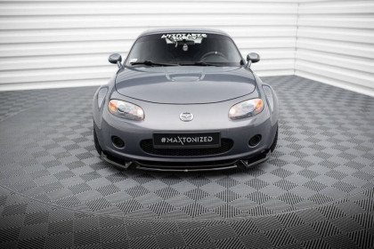 Spojler pod nárazník lipa V.2 Mazda MX5 NC (Mk3) černý lesklý plast