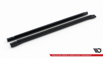 Prahové lišty Peugeot 3008 GT-Line Mk2 Facelift černý lesklý plast