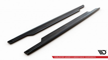 Prahové lišty Kia Ceed GT Mk3 černý lesklý plast