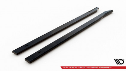 Prahové lišty Hyundai Kona N-line Mk2 černý lesklý plast