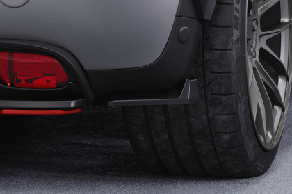 Spoilery pod zadní nárazník - boční splittery - CSR -  Mini F56 Cooper SE 2021- Carbon look lesklý