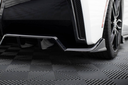 Spoiler zadního nárazniku + zadní splittery Chevrolet Corvette C7 černý lesklý plast