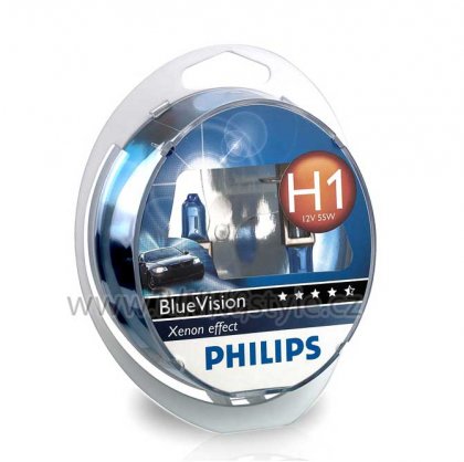 Žárovka Philips H1 Blue Vision Xenon effect H1 55W 12V