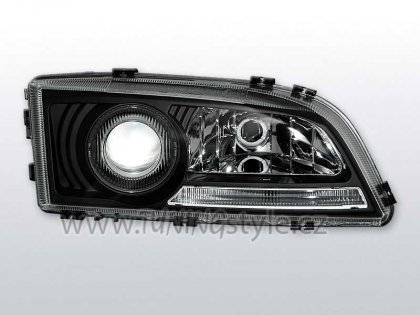 Přední světla čirá Volvo V70/S70 97-99 černá