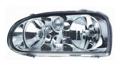 Přední světla čirá VW Golf 3 look G4 chromové