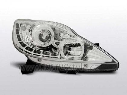 Přední světla Devil eyes LED Peugeot 107 05- chrom