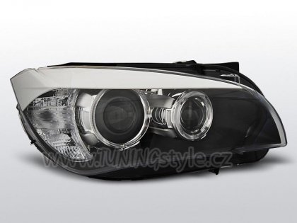 Přední světla s LED Angel Eyes BMW X1 E84 černá