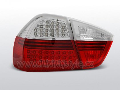 Zadní světla LED BMW E90 Limo červená / chrom