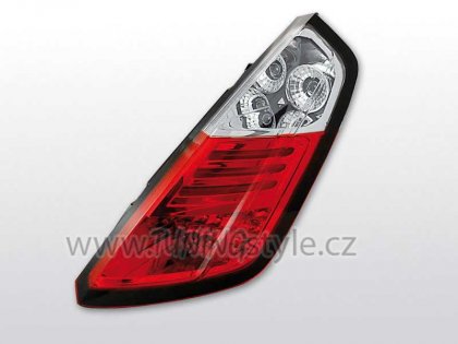 Zadní světla LED Fiat Grande Punto 05+ červená/chrom