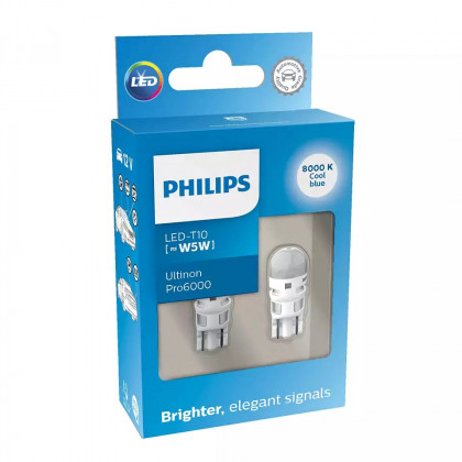 Žárovka Philips w5w LED 8000k ultinon Pro6000SI