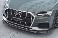 Spoiler pod přední nárazník CSR CUP pro Audi A6 C8 (Typ F2) Allroad - černý lesklý