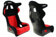 Sportovní sedačka Bimarco Grip Velur Black/Red HANS FIA
