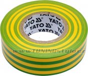 Izolační páska elektrikářská PVC 19mm / 20m žluto-zelená
