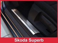 Prahové ochranné nerezové lišty Avisa Škoda Superb 2008-2015 