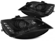 Přední světla LED dením světlem SEAT Ibiza 6J 12- černá
