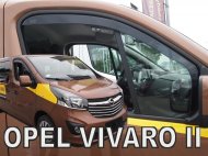 Protiprůvanové plexi, ofuky skel - Opel Vivaro II 2014- přední dlouhé
