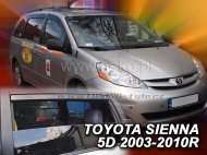 Protiprůvanové plexi, ofuky skel - Toyota Sienna 5dv. 03-10 (+zadní)