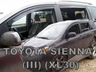 Protiprůvanové plexi, ofuky skel - Toyota Sienna III (XL30) 10- (+zadní)
