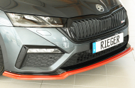 Rieger lipa pod přední nárazník pro Škoda Octavia IV RS NX combi, 07/20-, plast ABS 