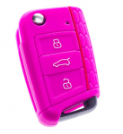 Silikonový obal na klíč SEAT Leon III - růžový