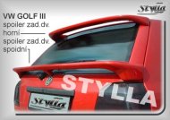 Spoiler zadní dveří spodní, křídlo Stylla VW Golf III 91-98