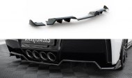 Spoiler zadního nárazniku + zadní splittery Chevrolet Corvette C7 černý lesklý plast